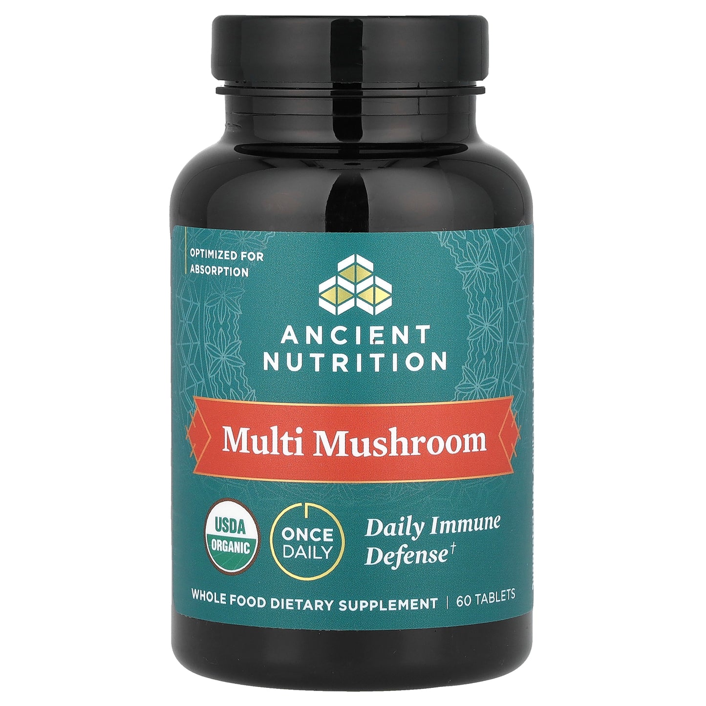 Ancient Nutrition, Multi Mushroom, Daily Immune Defense, 60 Tablets