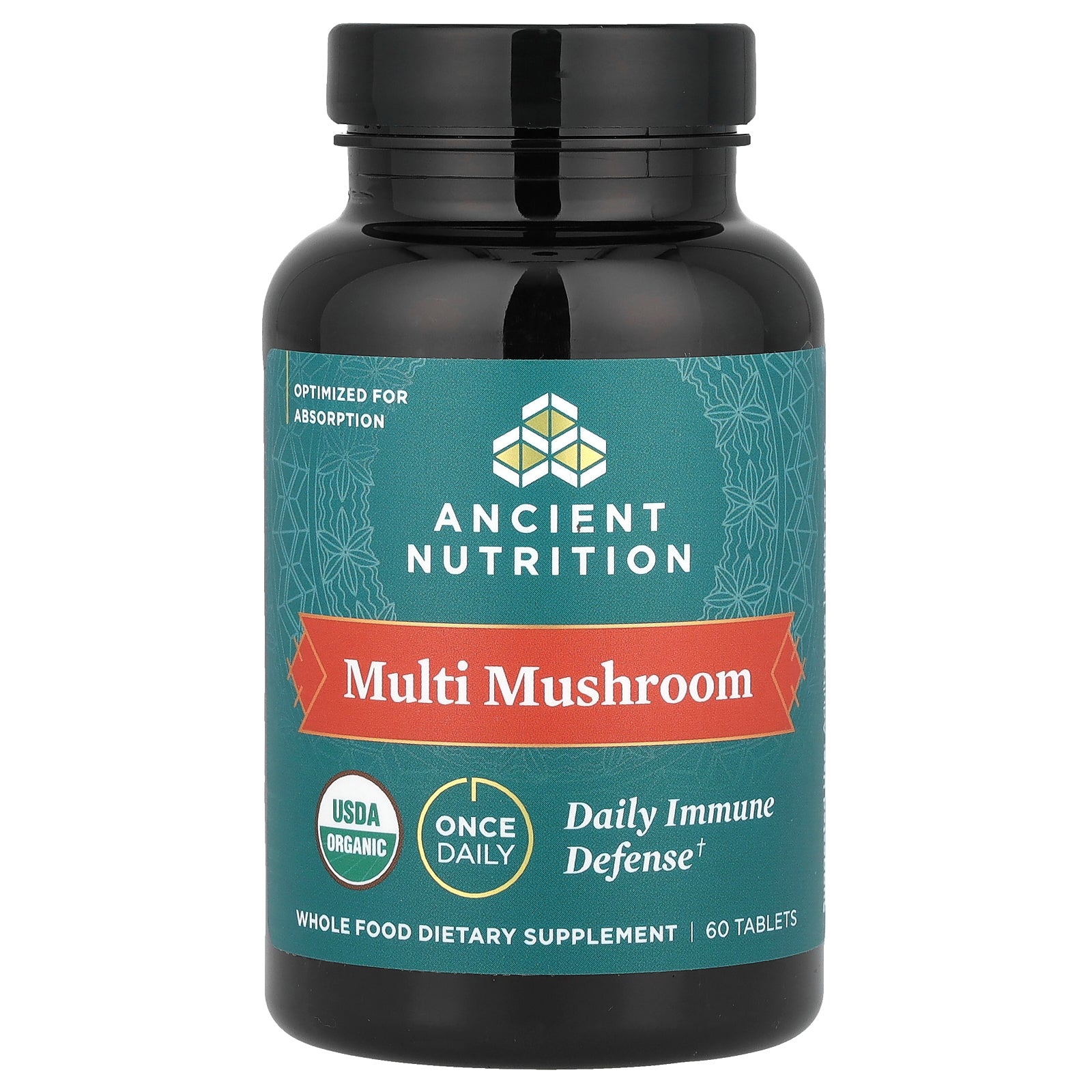 Ancient Nutrition, Multi Mushroom, Daily Immune Defense, 60 Tablets