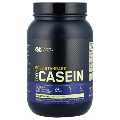 Optimum Nutrition, Gold Standard® 100% Casein, Creamy Vanilla, 1.81 lb (825 g)