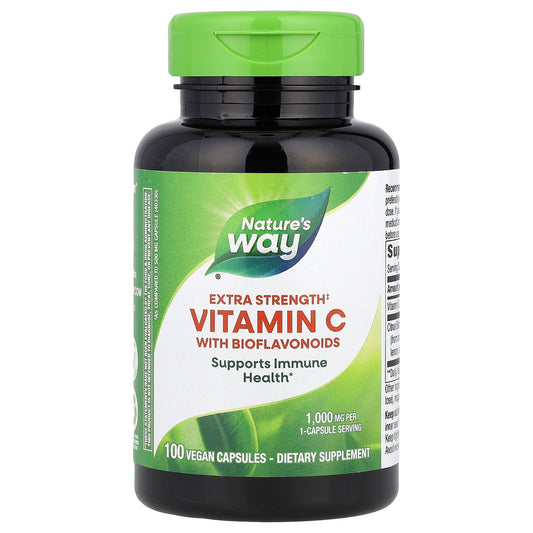 Nature's Way, Vitamin C With Bioflavonoids, Extra Strength, 1,000 mg, 100 Vegan Capsules