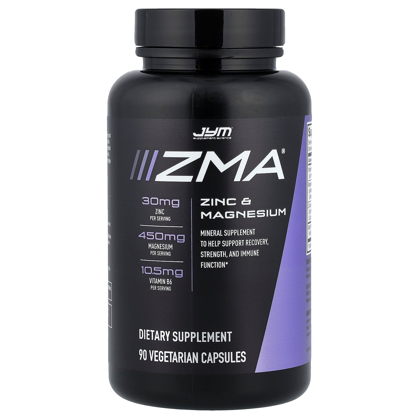 JYM Supplement Science, ZMA, Zinc & Magnesium, 90 Vegetarian Capsules