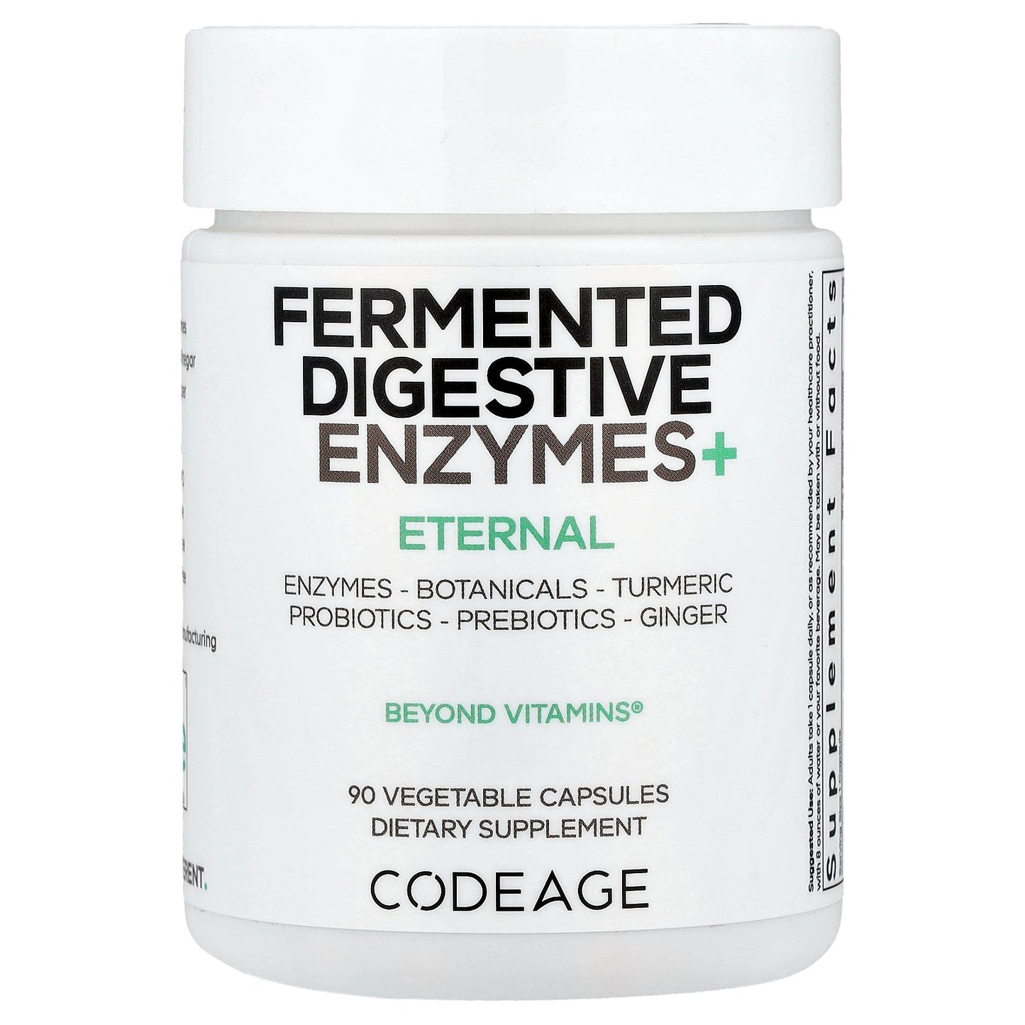 Codeage, Fermented Digestive Enzymes+, 90 Vegetable Capsules