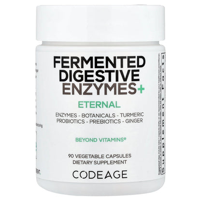 Codeage, Fermented Digestive Enzymes+, 90 Vegetable Capsules