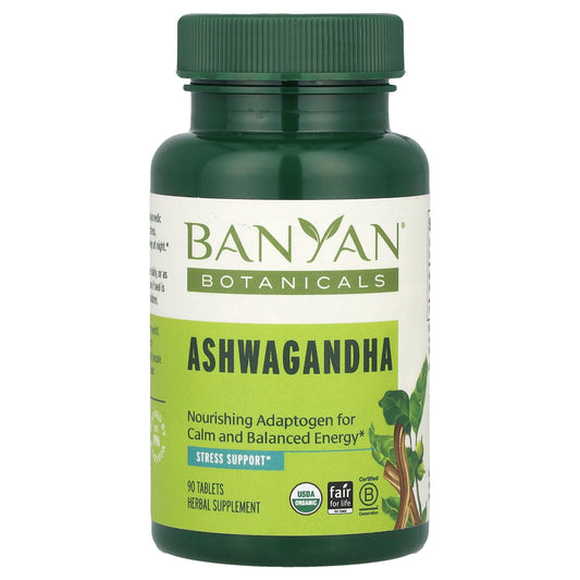 Banyan Botanicals, Ashwagandha, 1,000 mg, 90 Tablets (500 mg per Tablet)