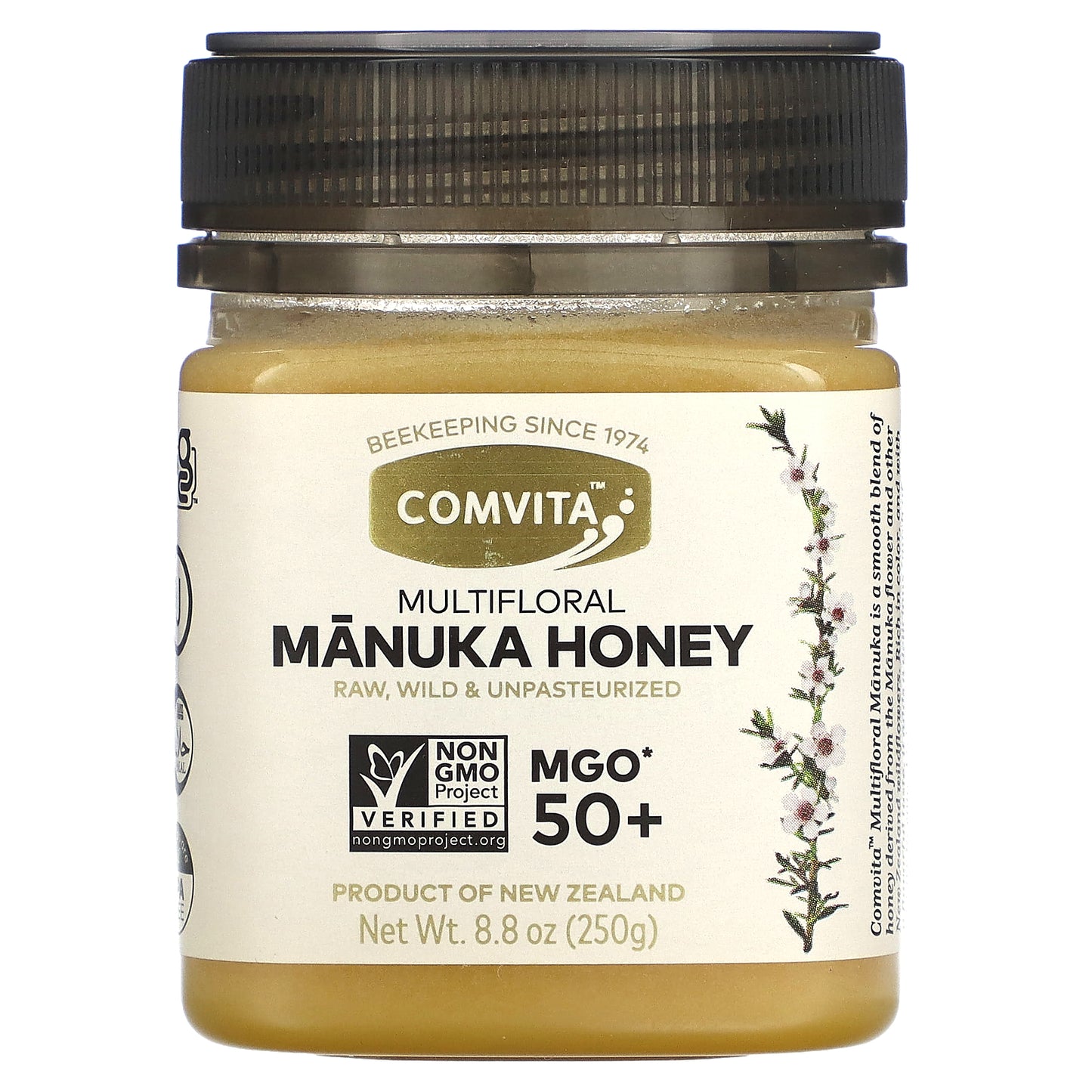 Comvita, Multifloral Manuka Honey, MGO 50+, 8.8 oz (250 g)