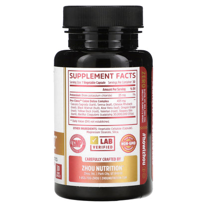 Zhou Nutrition, Pro-Clenz, Complete 7 Day Cleanse, 30 Veggie Capsules