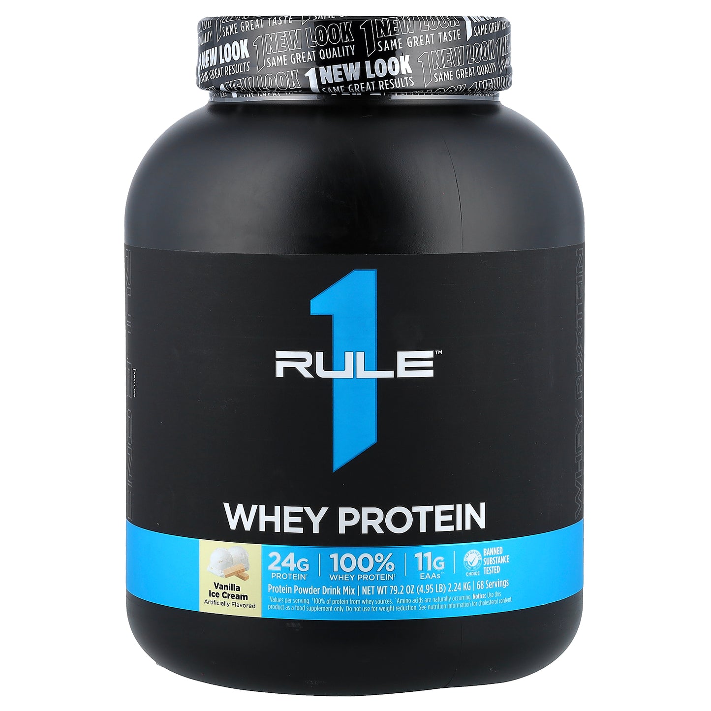 Rule One Proteins, Whey Protein, Vanilla Ice Cream, 4.95 lb (2.24 kg)