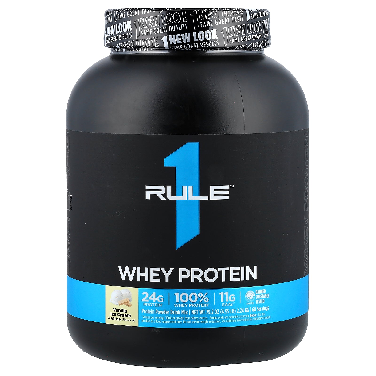 Rule One Proteins, Whey Protein, Vanilla Ice Cream, 4.95 lb (2.24 kg)