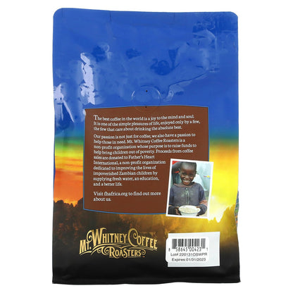 Mt. Whitney Coffee Roasters, Organic Peru Decaf, Medium Roast Whole Bean, 12 oz (340 g)