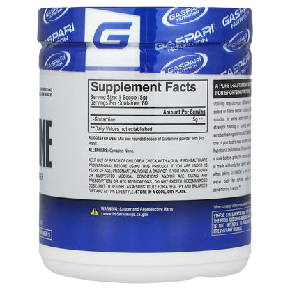 Gaspari Nutrition, Glutamine, Unflavored, 10.58 oz (300 g)