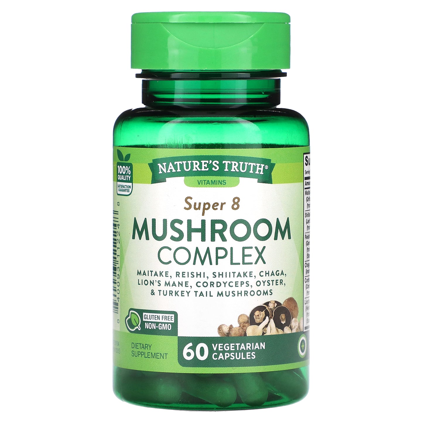 Nature's Truth, Super 8 Mushroom Complex, 60 Vegetarian Capsules