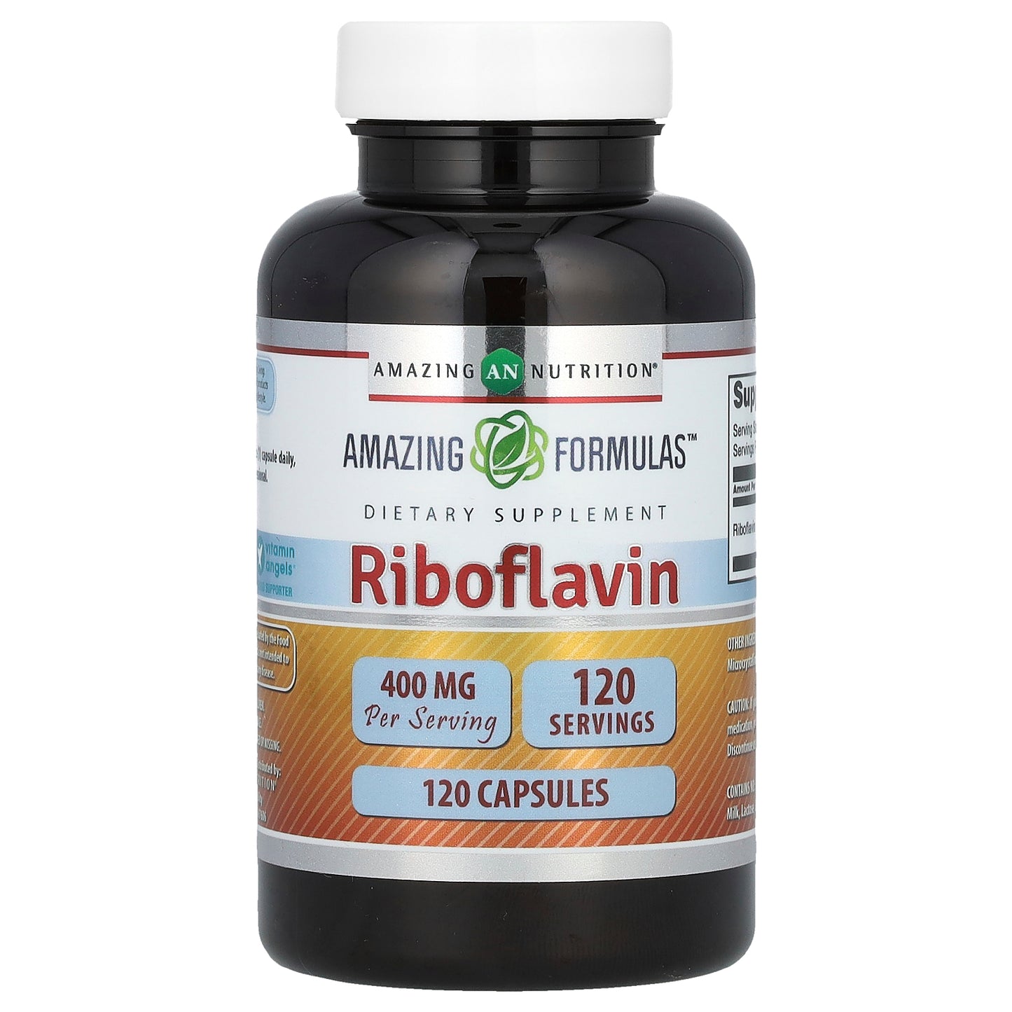 Amazing Nutrition, Riboflavin, 400 mg, 120 Capsules