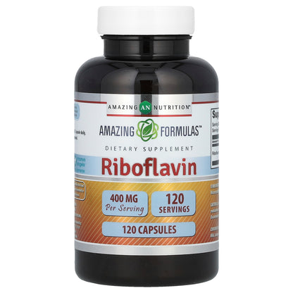 Amazing Nutrition, Riboflavin, 400 mg, 120 Capsules