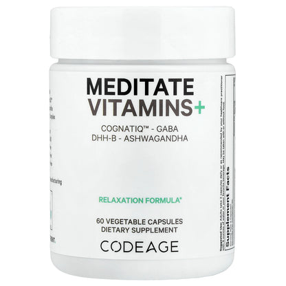 Codeage, Meditate Vitamins+, 60 Capsules