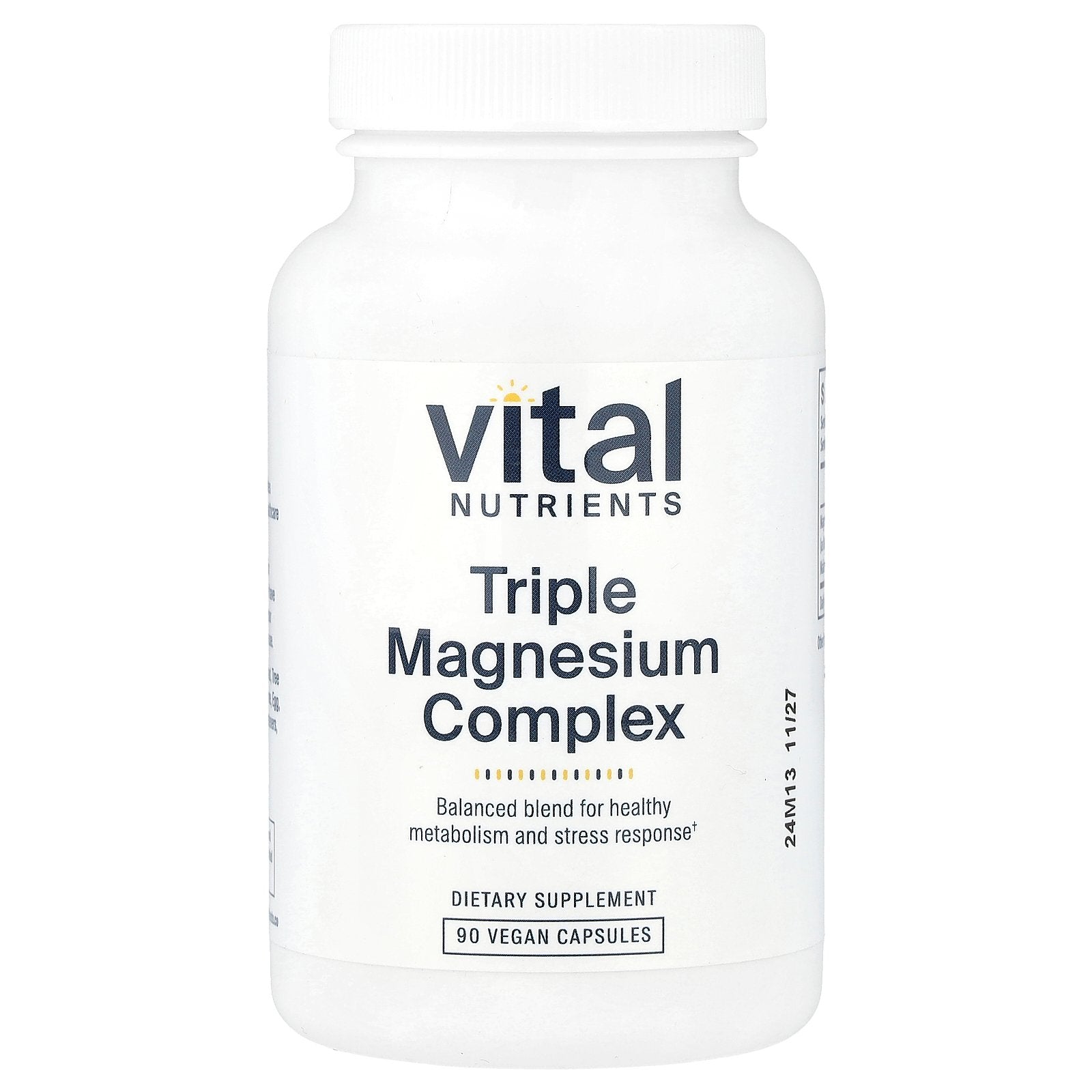 Vital Nutrients, Triple Magnesium Complex, 90 Vegan Capsules (250 mg per Capsule)