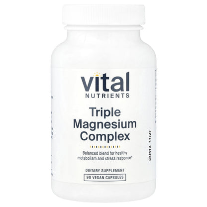 Vital Nutrients, Triple Magnesium Complex, 90 Vegan Capsules (250 mg per Capsule)