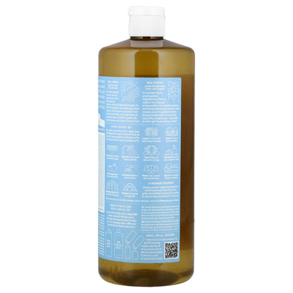 Dr. Bronner's, 18-in-1 Pure-Castile Magic Soap, Baby, Unscented, 32 fl oz (946 ml)