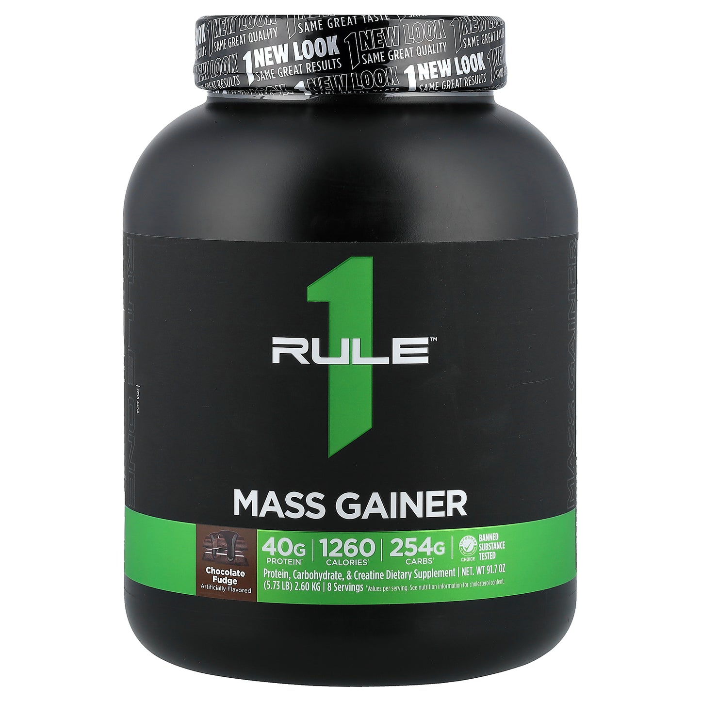Rule One Proteins, Mass Gainer, Chocolate Fudge, 5.73 lbs (2.6 kg)