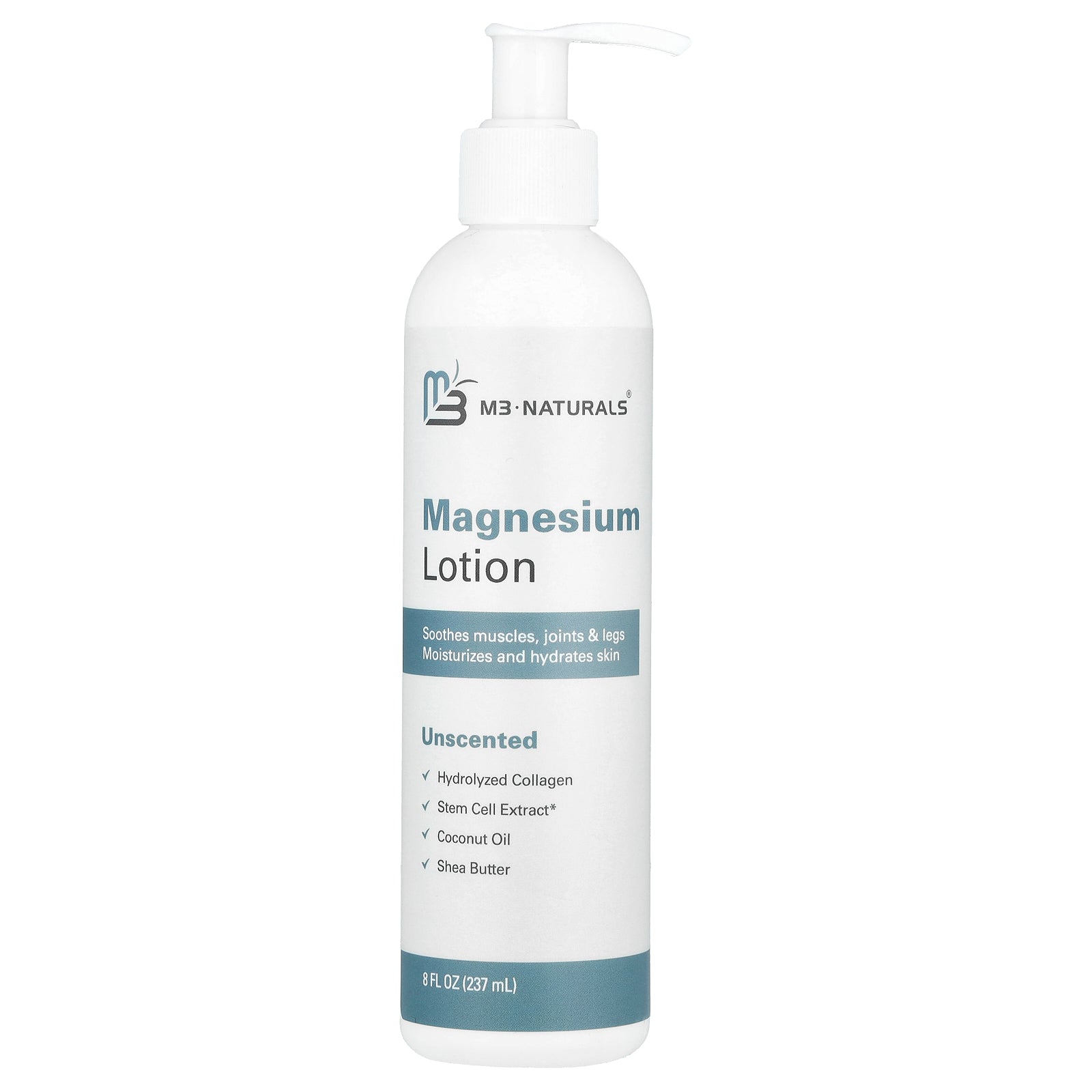 M3, Magnesium Lotion, Unscented, 8 fl oz (237 ml)