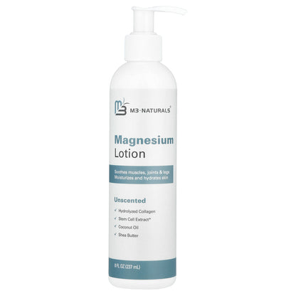 M3, Magnesium Lotion, Unscented, 8 fl oz (237 ml)