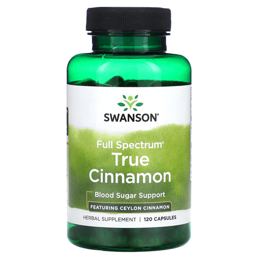 Swanson, Full Spectrum True Cinnamon, 120 Capsules (300 mg per Capsule)
