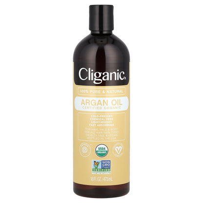 Cliganic, Organic Argan Oil, 16 fl oz (473 ml)