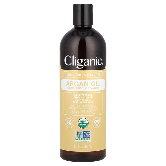 Cliganic, Organic Argan Oil, 16 fl oz (473 ml)