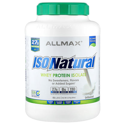 ALLMAX, ISONatural™, Whey Protein Isolate, Unflavored, 5 lbs (2.27 kg)
