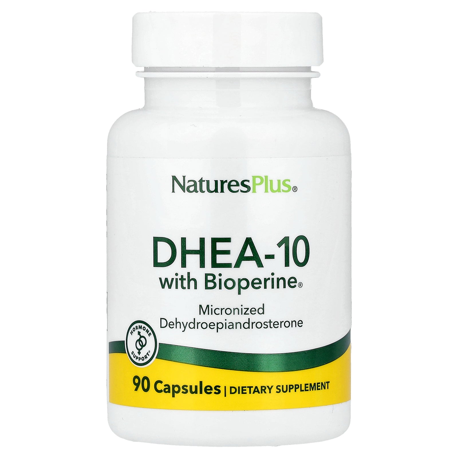 NaturesPlus, DHEA-10 with Bioperine®, 90 Capsules
