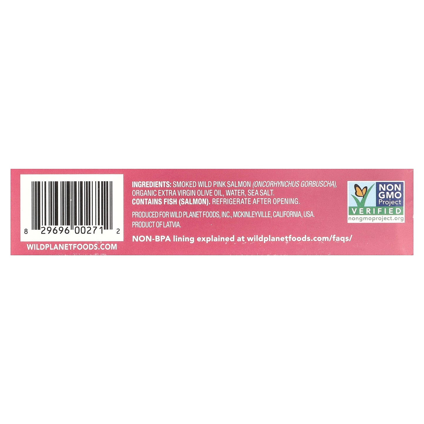 Wild Planet, Wild Smoked Pink Salmon, 3.9 oz (110 g)