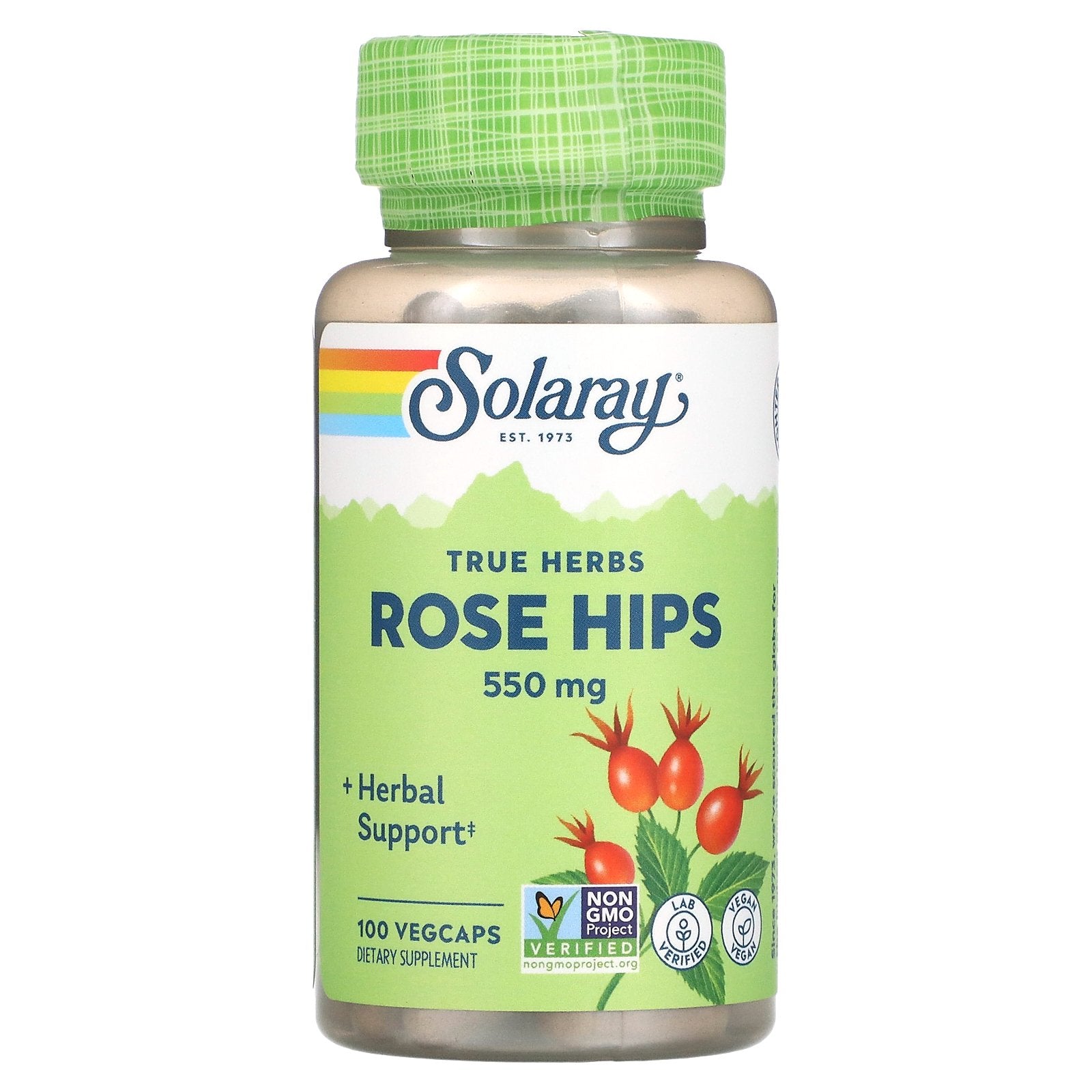 Solaray, Rose Hips, 550 mg, 100 VegCaps