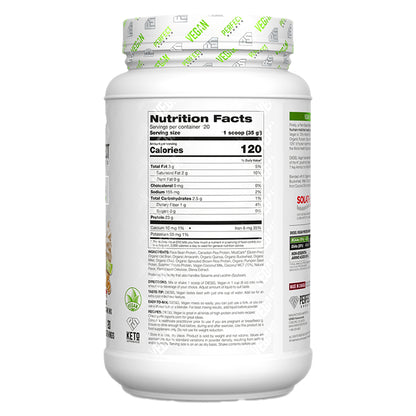 PERFECT Sports, Vegan Diesel, 100% Plant-Based Protein Blend, Vanilla Ice Cream, 1.5 lb (700 g)