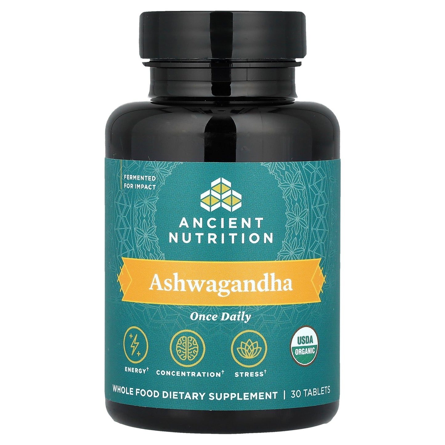 Ancient Nutrition, Ashwagandha, 30 Tablets