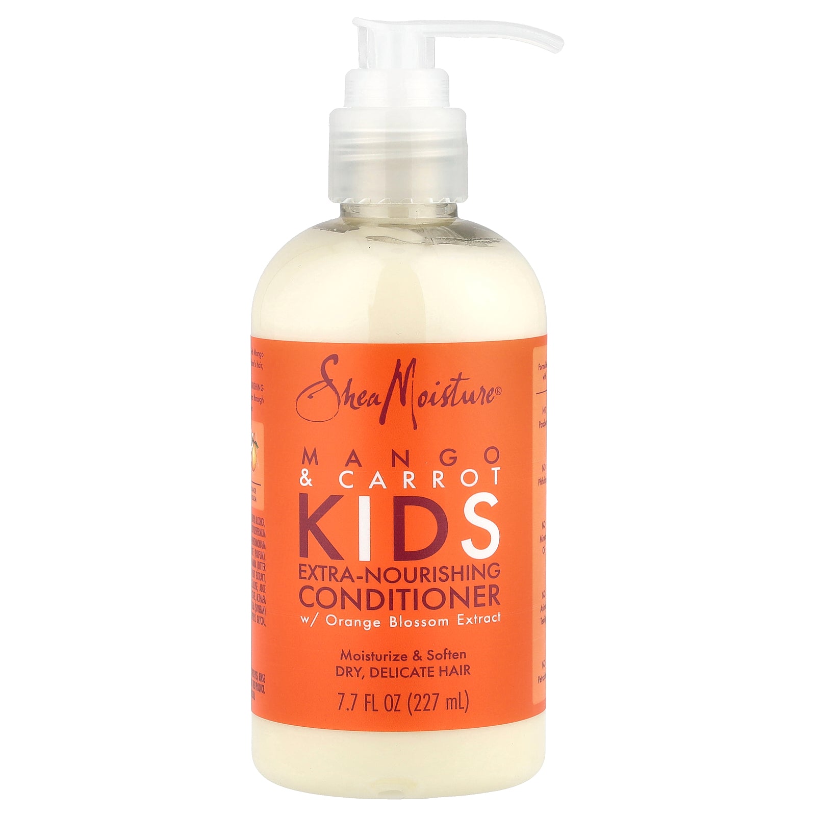 SheaMoisture, Kids, Extra-Nourishing Conditioner, Dry, Delicate Hair, Mango & Carrot, 7.7 fl oz (227 ml)