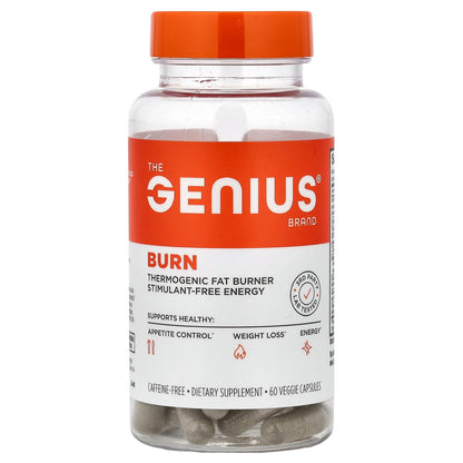 The Genius Brand, Burn, Caffeine-Free, 60 Veggie Capsules