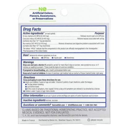 Boiron, Jet Lag Relief, Meltaway Pellets, Combo Pack, 3 Tubes, 80 Pellets Each