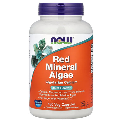NOW Foods, Red Mineral Algae, 180 Veg Capsules
