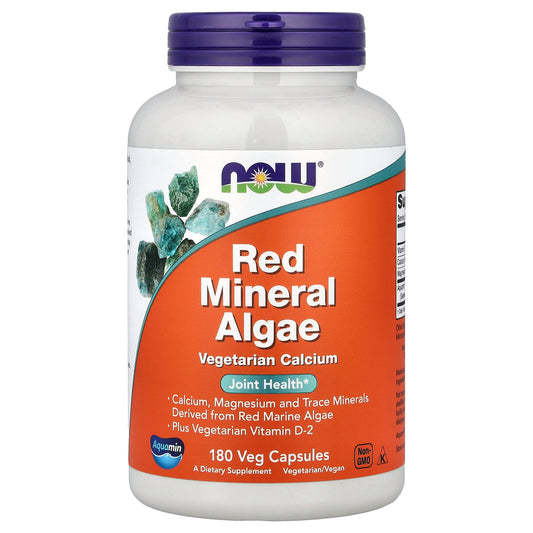 NOW Foods, Red Mineral Algae, 180 Veg Capsules