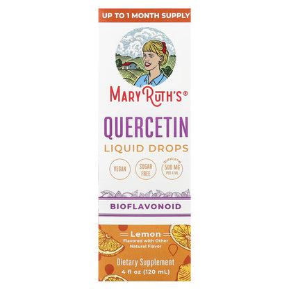 MaryRuth's, Quercetin Liquid Drops, Lemon, 4 fl oz (120 ml)