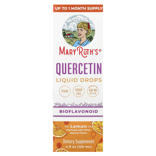 MaryRuth's, Quercetin Liquid Drops, Lemon, 4 fl oz (120 ml)