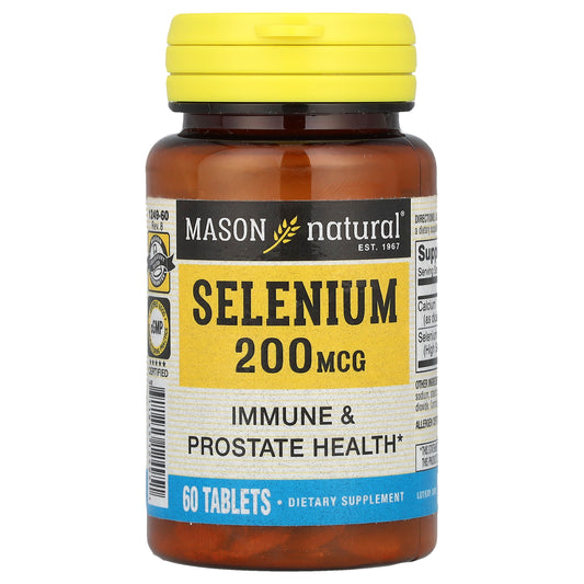 Mason Natural, Selenium, 200 mcg, 60 Tablets