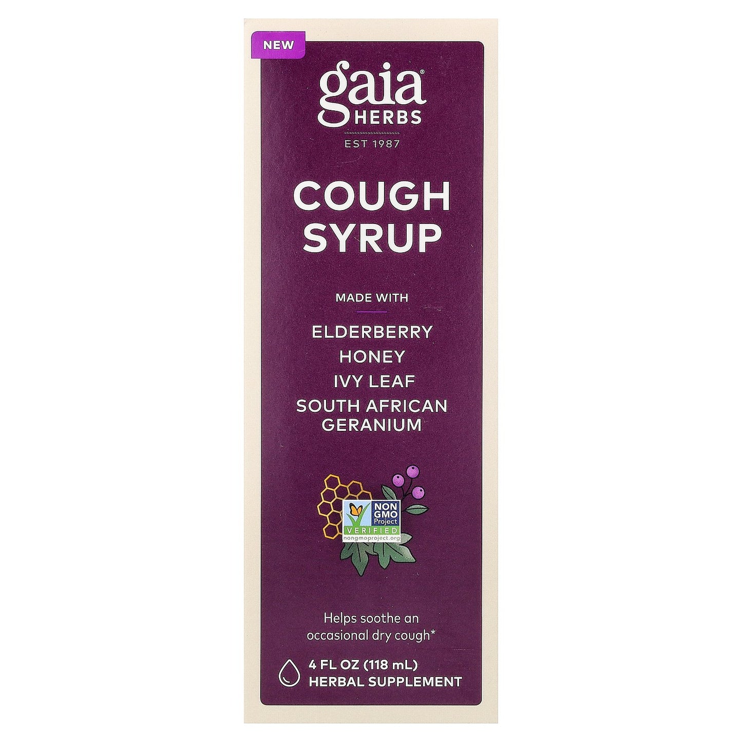Gaia Herbs, Cough Syrup, 4 fl oz (118 ml)