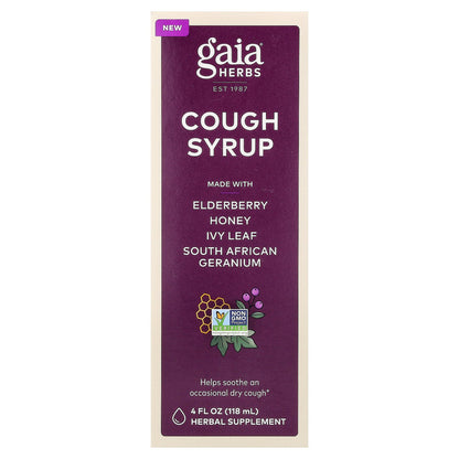 Gaia Herbs, Cough Syrup, 4 fl oz (118 ml)