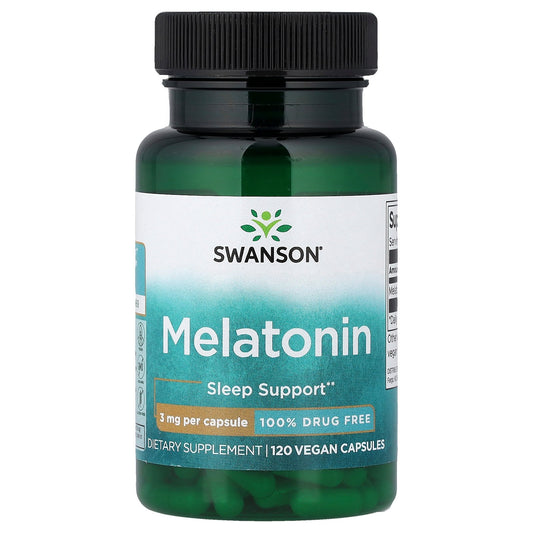 Swanson, Melatonin, 3 mg, 120 Vegan Capsules