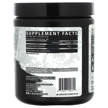 Nutrex Research, Creatine Monohydrate, Unflavored, 10.58 oz (300 g)