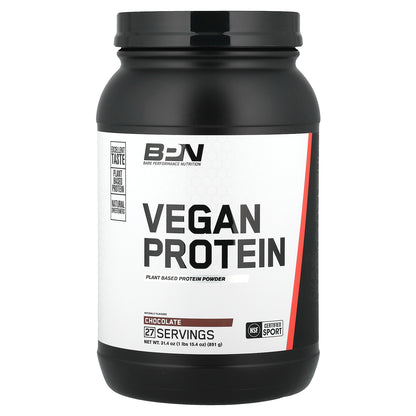 BPN, Vegan Protein Powder, Chocolate, 1 lbs 15.4 oz (891 g)