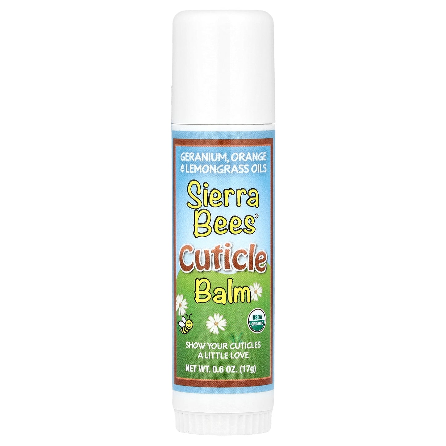 Sierra Bees, Cuticle Care Balm Stick, Geranium, Orange & Lemongrass, 0.6 oz (17 g)