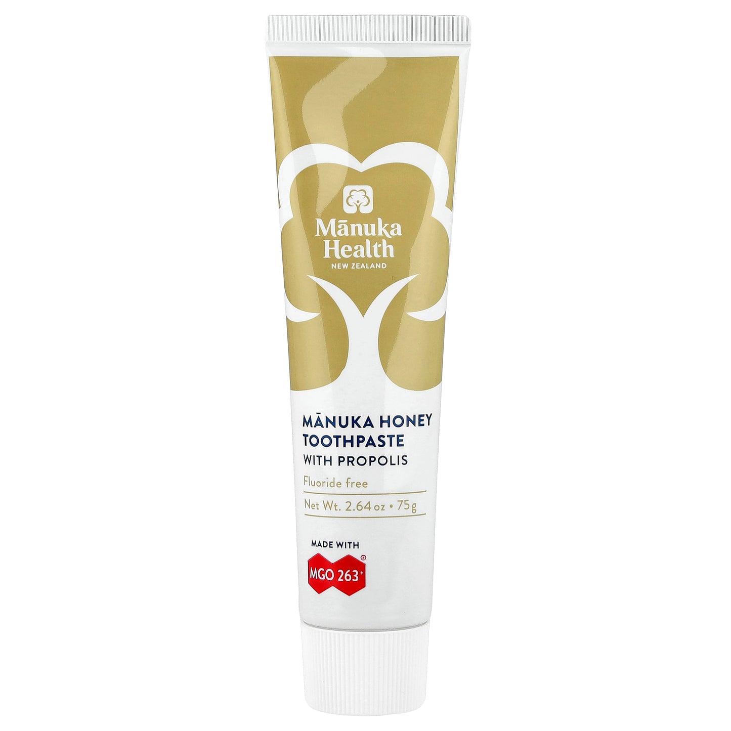 Manuka Health, Manuka Honey Fluoride Free Toothpaste with Propolis, 2.64 oz (75 g)
