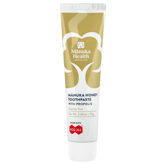 Manuka Health, Manuka Honey Fluoride Free Toothpaste with Propolis, 2.64 oz (75 g)