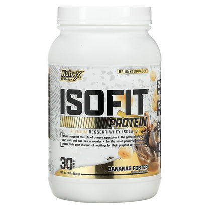 Nutrex Research, IsoFit Protein, Bananas Foster, 2.18 lbs (990 g)